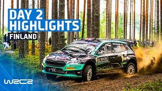 WRC2 Day 2 Highlights  WRC Secto Rally Finland 2024 [upl. by Raffarty594]