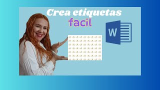 Como hacer etiquetas personalizadas en Word [upl. by Tram412]