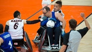 Wheelchair rugby highlights  London 2012 Paralympic Games [upl. by Katha]