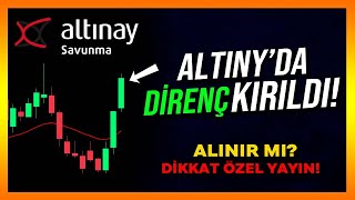 Altny Hisse Analiz  Yorum  Borsa Yorumları  Son Durum Teknik Analiz  Altınay Savunma  Alınır mı [upl. by Illa]