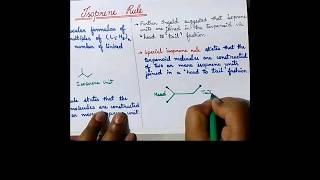 Isoprene Rule of Terpanoids [upl. by Nikal]