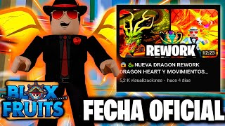 😱🐉NUEVA DRAGON REWORK DRAGON HEART Y MOVIMIENTOS FILTRADOS BLOX FRUITS [upl. by Kery]