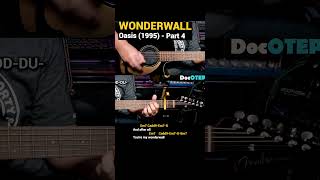 Wonderwall  Oasis 1995 Easy Guitar Chords Tutorial with Lyrics Part 4 SHORTS REELS [upl. by Ntsud668]