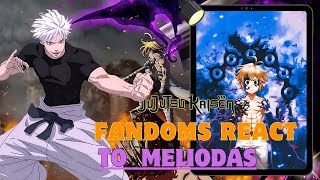 Fandoms react to Meliodas  Gacha life 2  TikToks  Seven deadly sins [upl. by Monroy]