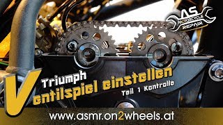 ➤ VENTILE KONTROLLE  TRIUMPH  Teil 1 Ventilspiel prüfen Triumph Tiger 800 [upl. by Scuram]