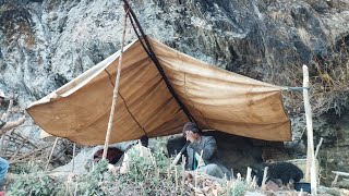 this is mounting village life Rainy day in jiree village ll himalayan rainy days Nepal 🇳🇵 [upl. by Aiykan385]