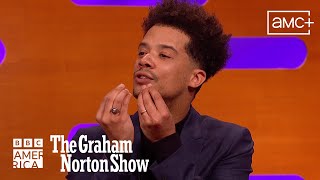 Jacob Andersons Interview With The Vampire Teeth Hack 🧛‍♂️ The Graham Norton Show  BBC America [upl. by Coward]