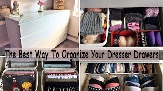 Dresser Drawer Organization The Best Way To Organize Your Dresser Drawers How To Organize Drawers [upl. by Adnocahs]