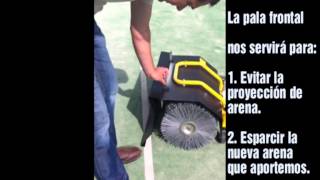 🌱 Cepillo para descompactar pistas de pádel [upl. by Janeen]