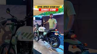 Royal Enfield Scram 440 Exhaust Sound  BikeWale shorts scram440 [upl. by Charry]