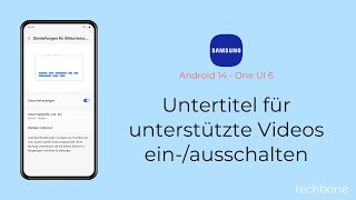 Untertitel für unterstützte Videos einschalten oder ausschalten  Samsung Android 14  One UI 6 [upl. by Rola]