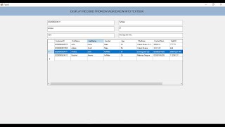 Visual BasicNet How to Display selected row from datagridview to TextBox in  Source Code Ph [upl. by Jarrid]