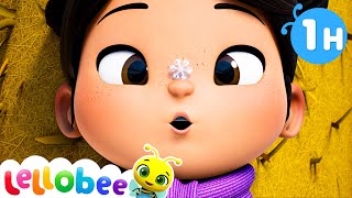 The Snowflake Song 🌻Lellobee City Farm  Kids Playhouse Song Mix [upl. by Itirp]