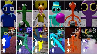 Rainbow Friends Concept Vs Rainbow Friends Chapter 2 All Jumpscares [upl. by Boyse311]