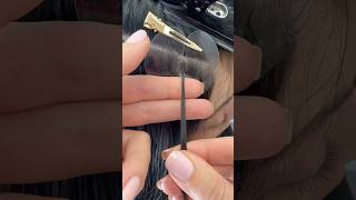 How to make your hair extensions invisible keratin bonds keratinhairextensions ktips keratin [upl. by Dafodil238]