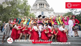 Peruvian Independence Day Dance Flashmob London UK [upl. by Gladwin]