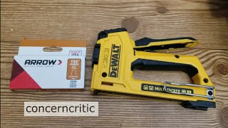 Using DeWalt MultiTacker Staple Gun [upl. by Domenic]