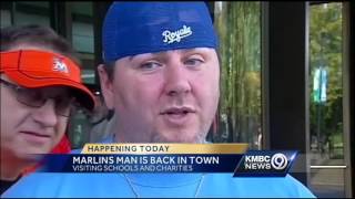 Marlins Man back in KC to spread holiday cheer [upl. by Canning]