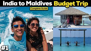 India to Maldives Budget Trip 🇲🇻 Full Guide  Water villa  Water activities [upl. by Taimi910]