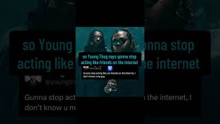 Young Thug Tells Us What He REALLY Thinks About Gunna 😳🤔👀rappers news viral [upl. by Sharma]