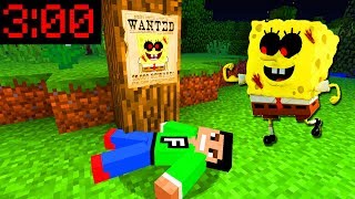 Minecraft PE  I FOUND SPONGEBOBEXE IN MY WORLD at 300AM [upl. by Lowenstein]