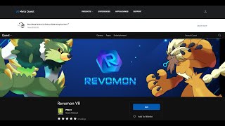 Revomon is now available on MetaQuest store  AppLab [upl. by Cantu]