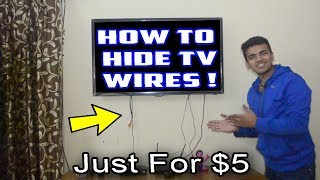 How To Hide Your TV Wires For Just Rs 350  Cool Tech Supportive Stuff In India [upl. by Trela]