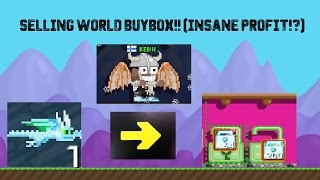 Growtopia  Selling World BUYBOX INSANE PROFIT [upl. by Andrew441]