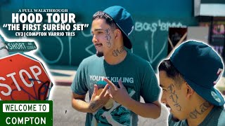 Hood Tour In COMPTON VARRIO 3 Walked Through The Whole Hood THE FIRST SUREÑO SET “vlog compton [upl. by Latreese]