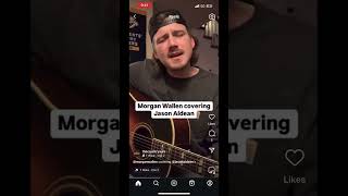 Morgan Wallen covering Jason Aldean countrysinger morganwallen countrymusic jasonaldean [upl. by Linder919]