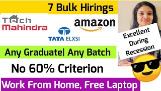 Tech Mahindra Off Campus Drive Tata Elxsi Bulk Fresher Recruitment 7 Job Updates 💯 Genuine links [upl. by Enitsyrhc]