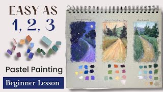 EASY as 1 2 3  Beginner Soft Pastel Tutorial [upl. by Burbank592]