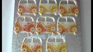 How to decorate funky airbrushed Camper Van Cookies [upl. by Annabal]