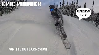 EPIC Powder on Opening Day at Whistler Blackcomb ❄️🏔️ [upl. by Atnes]