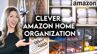 10 CLEVER AMAZON HOME ORGANIZATION IDEAS  STORAGE HACKS [upl. by Tippets]