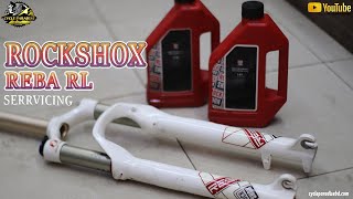 ROCKSHOX REBA RL DUAL AIR 2012 SERVICING VIDEO 2024 [upl. by Yraillih]