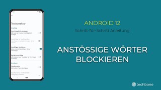 Anstößige Wörter blockieren Android 12 [upl. by Agarhs143]