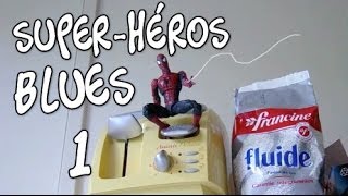 Super Heros Blues 1  stopmotion animation Spiderman Max Steel [upl. by Assirhc199]