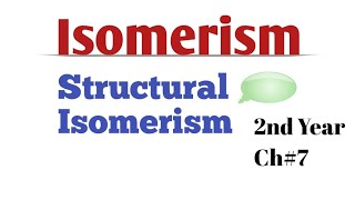 isomerism Structural Isomerism Types Basic Chemistry 2nd year [upl. by Namdor]