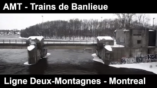 AMT  Trains de Banlieue  Ligne DeuxMontagnes 2016 [upl. by Nauqaj53]