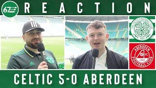 Celtic 50 Aberdeen  Trophy Day Reaction [upl. by Einreb]