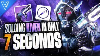 Soloing Riven in 7 seconds lol Crafting glitch [upl. by Lokim]