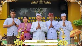 UCAPAN SELAMAT HARI SUCI NYEPI TAHUN BARU SAKA 1946 Bimas Hindu Riau [upl. by Avika]