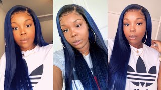 HOW I DYED MY HAIR BLUE IN MINUTES USING THE WATERCOLOR METHOD  Ft Ali Pearl Hair  613 Hair [upl. by Muir]