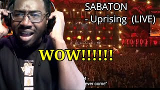 RAP FAN REACTS TO quotSABATON  Uprising OFFICIAL LIVEquot FIRST TIME REACTION [upl. by Anilra]