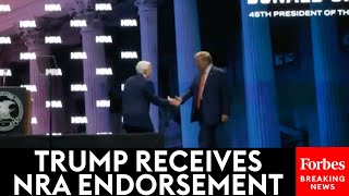 WATCH Trump Receives 2024 Presidential Endorsement Of The NRA [upl. by Quin]