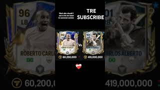 CARLOS ALBERTO VS ROBERTO CARLOS fifa fifamobile football soccer fcmobile [upl. by Loesceke828]