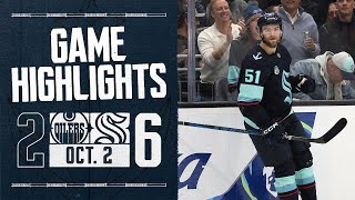 Seattle Kraken vs Edmonton Oilers  1002 Game Highlights [upl. by Enobe430]