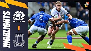 HIGHLIGHTS  Scotland v Italy  Summer Nations Series [upl. by Rosella]