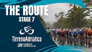 Tirreno Adriatico 2024  Tappa 7 il percorso [upl. by Sakiv483]